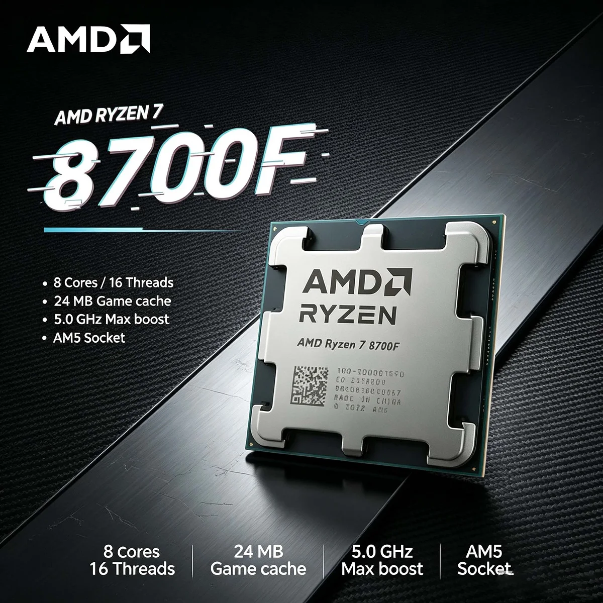 Amd Cpu Ryzen 7 - Processador AMD Ryzen 7 8700F 4.1GHz