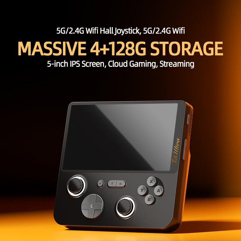 Retro Gaming Console Handheld - GAMEMT E5 Ultra 4+128GB, Console de