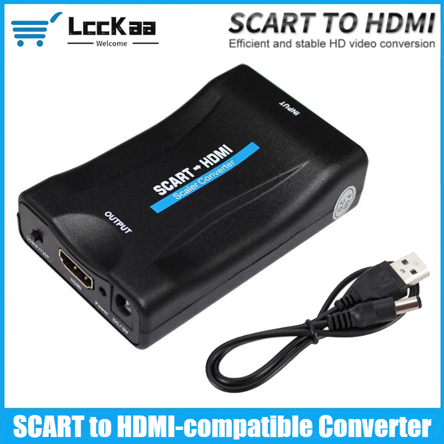 Scart To Hdmi - Conversor compatível com scart para hdmi,