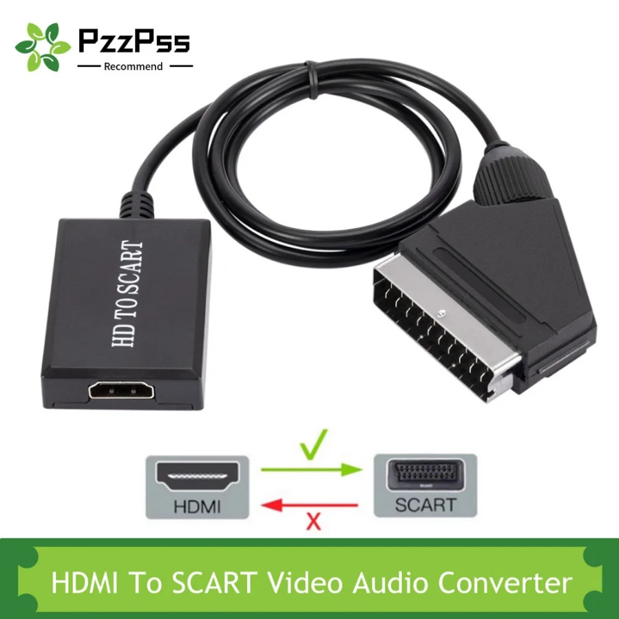 Scart To Hdmi - Hdmi-compatível com conversor de scart entrada