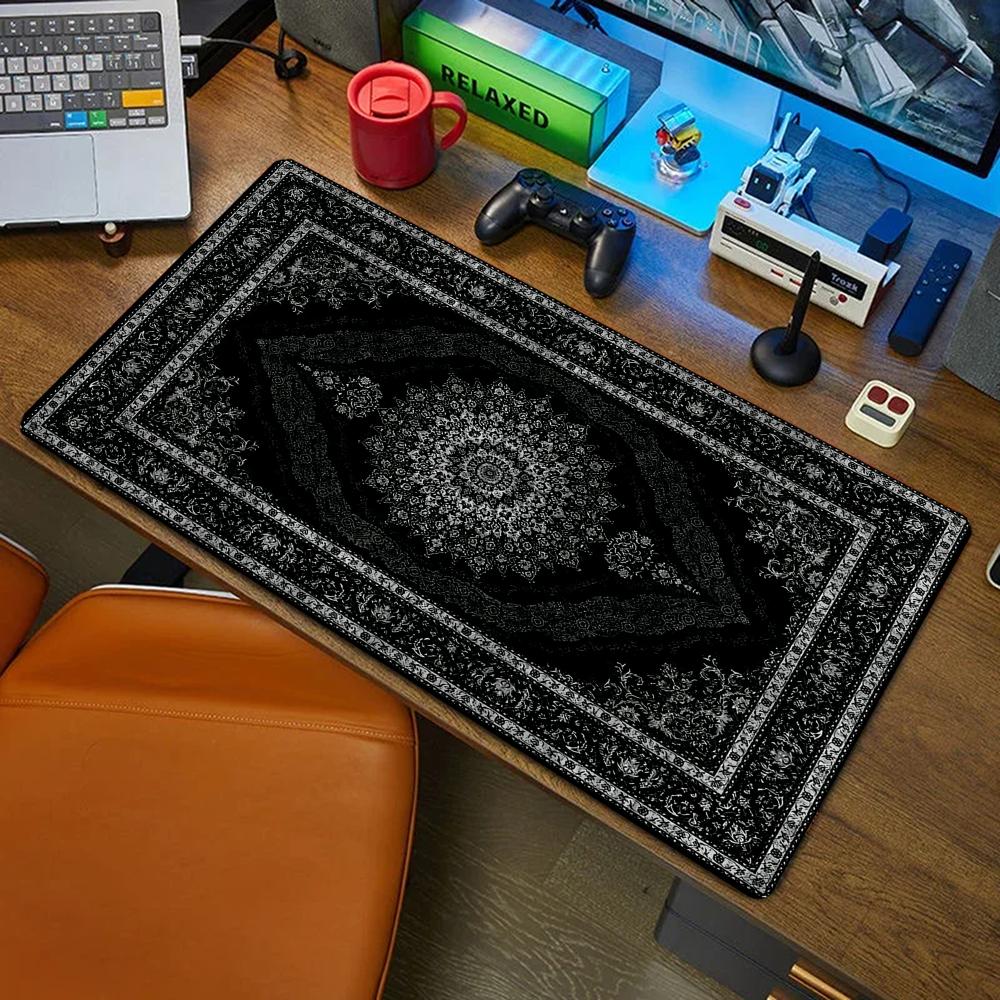 Retro Gaming Desk - Novo Tapete de Rato Preto Estilo
