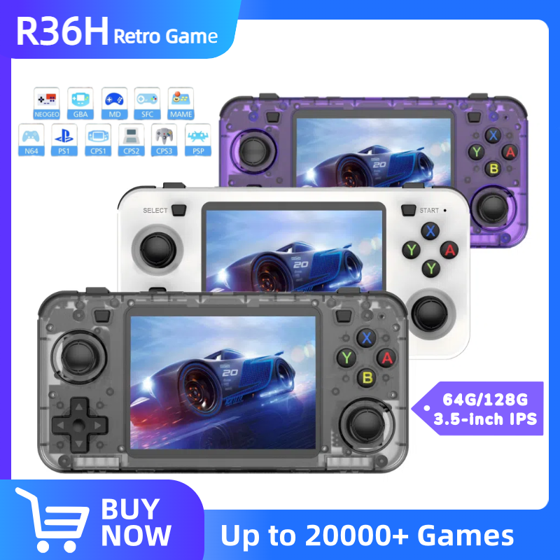 Retro Gaming Console Handheld - Console de videogame portátil retrô R36H
