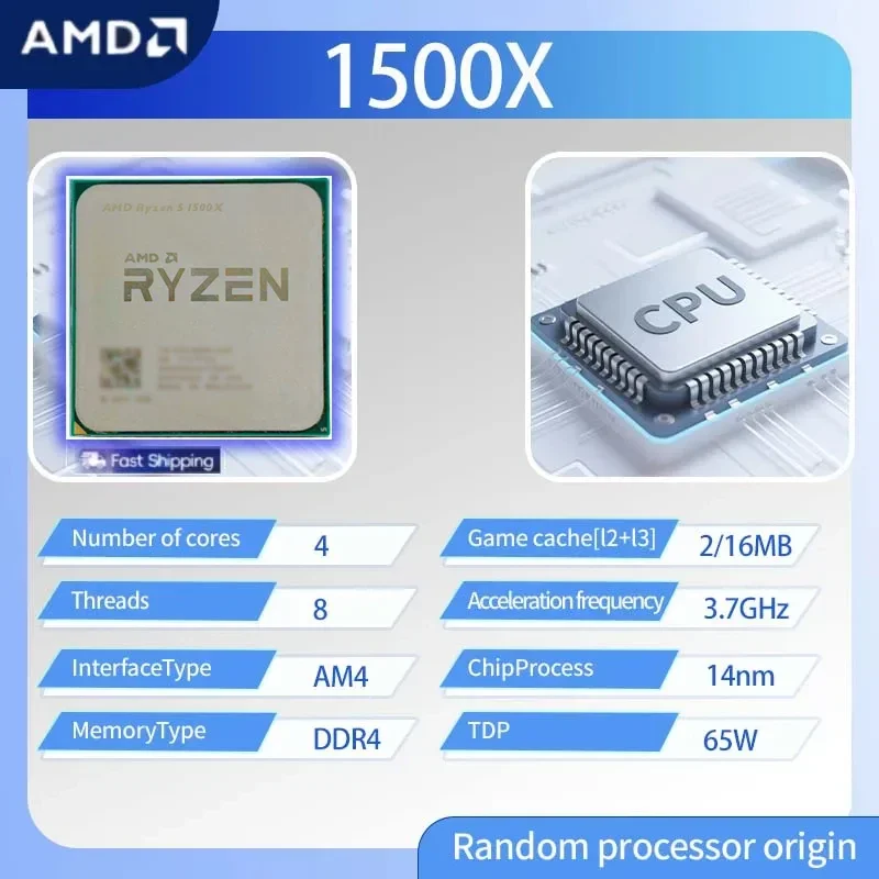 Amd Cpu Ryzen 7 - Processador AMD Ryzen 5 1500X, CPU