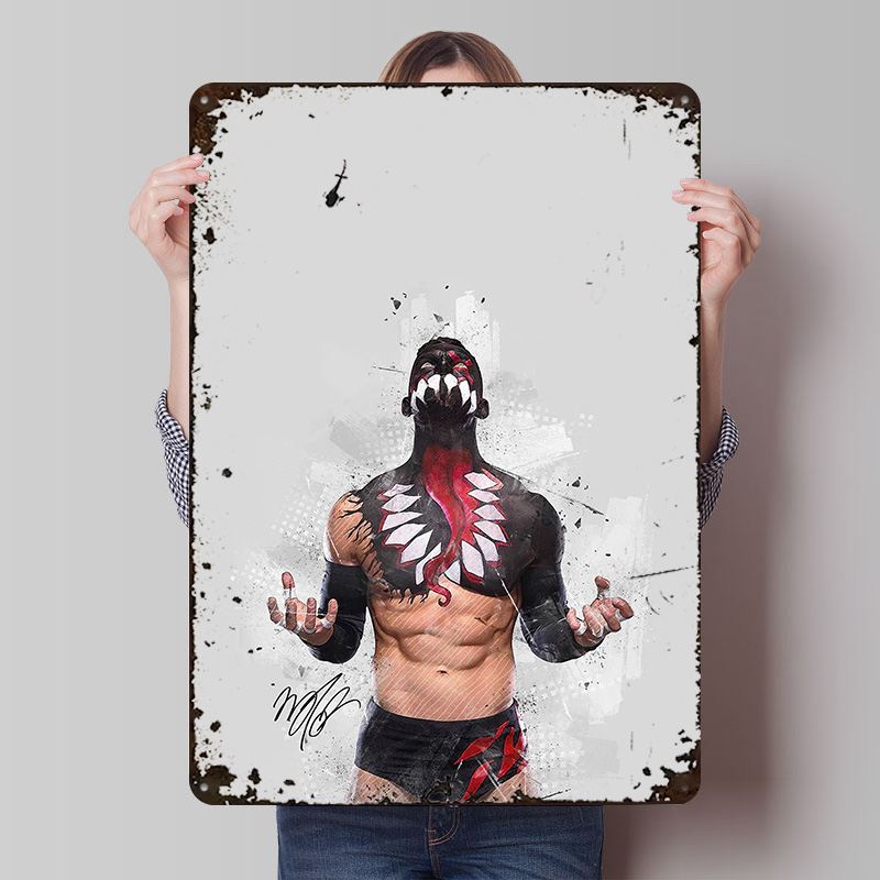 Retro Gaming Desk - Finn balor cartaz personalizado arte da