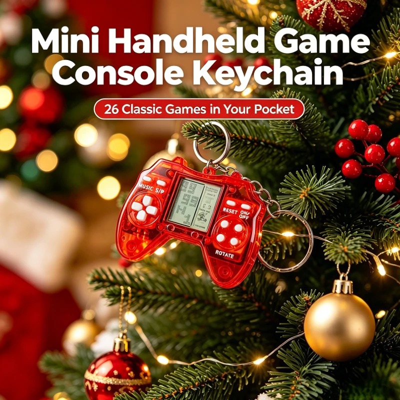 Retro Gaming Keychain - Mini chaveiro em formato de gamepad