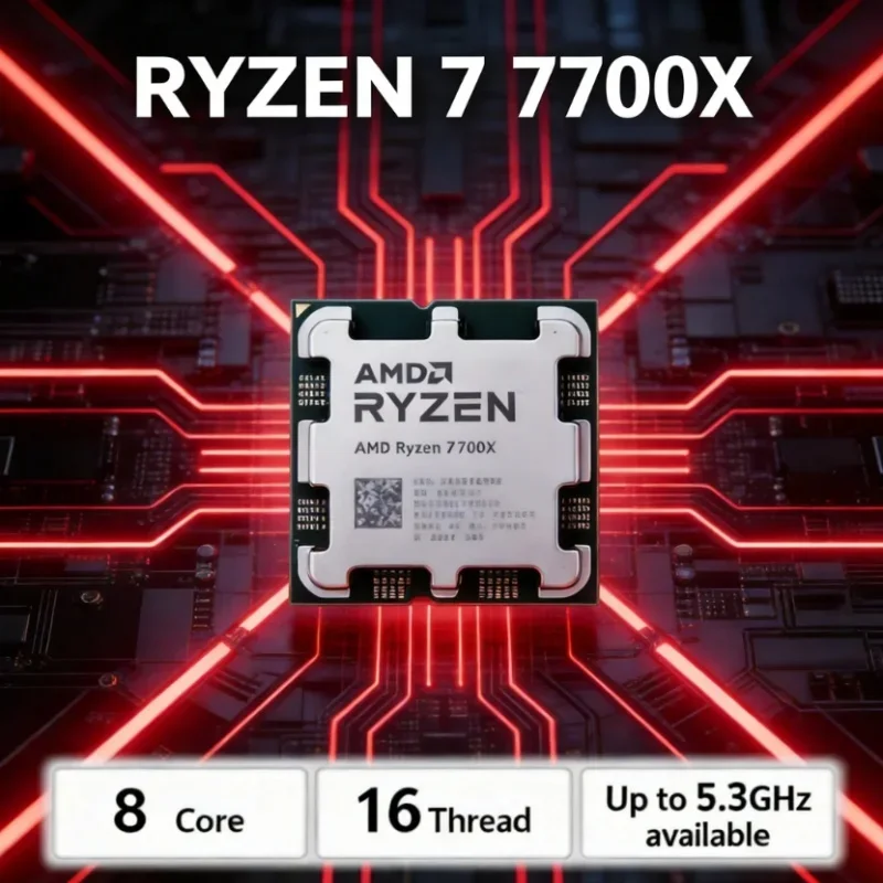 Amd Cpu Ryzen 7 - Processador AMD Ryzen 7 7700X R7