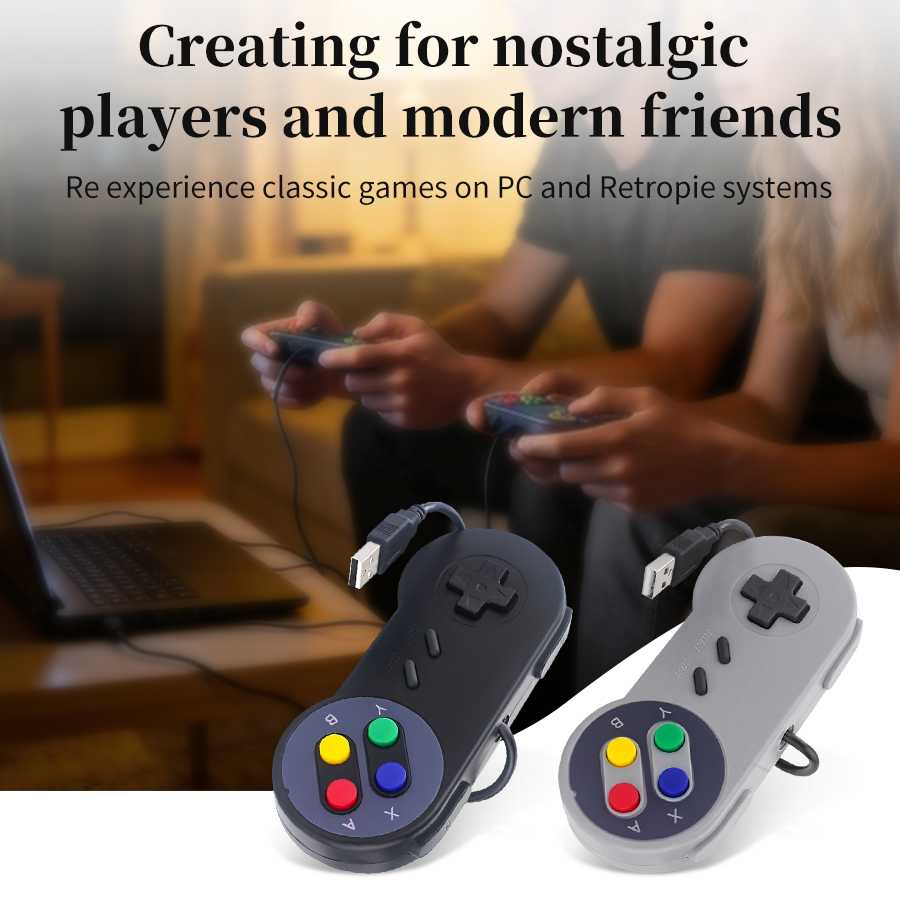 Retro Gaming Raspberry Pi 4 - Controle USB Retro para PC NESPi