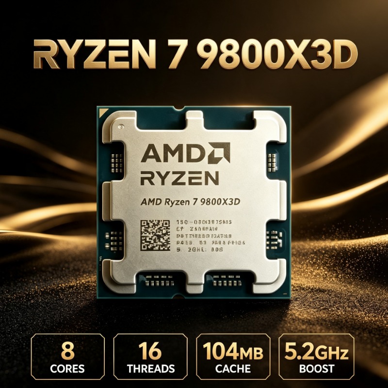 Amd Cpu Ryzen 7 - Processador de Desktop para Jogos AM5