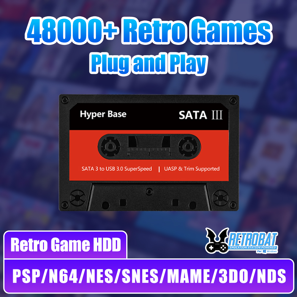 Retro Gaming Batocera - Batocera 500g jogo disco rígido embutido