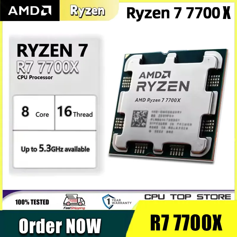 Amd Cpu Ryzen 7 - Processador AMD Ryzen 7 7700 de