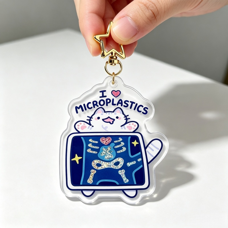 Chaveiro de Acrílico Gato 'Eu  - Retro Gaming Keychain avaliação e preço