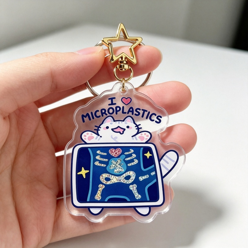 Chaveiro de Acrílico Gato 'Eu  - Retro Gaming Keychain avaliação e preço