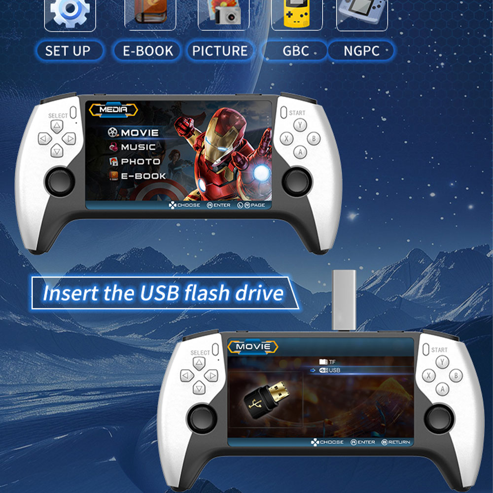 Novo Console de Jogos Portátil - Retro Gaming Emulator Console avaliação e preço