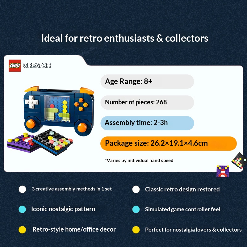 LEGO Creator 3 em 1 Blocos de  - Retro Gaming Videos avaliação e preço