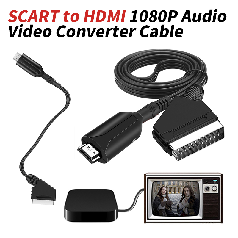 Cabo conversor de áudio e víde - Scart To Hdmi avaliação e preço