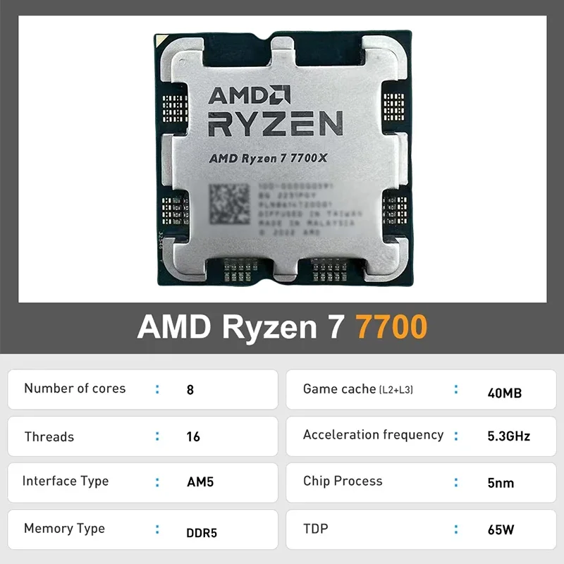 Processador AMD Ryzen 7 7700 R - Amd Cpu Ryzen 7 avaliação e preço