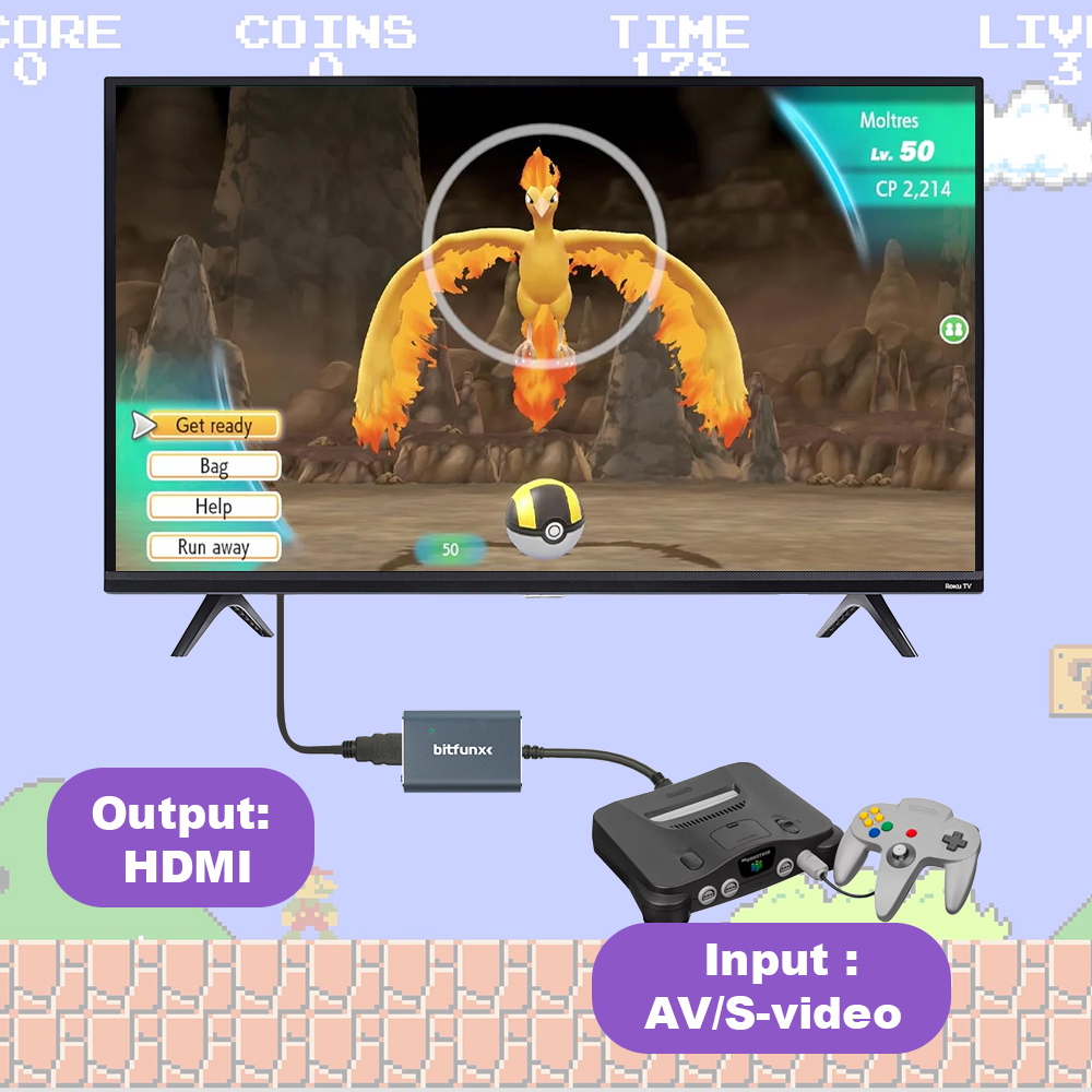 Adaptador Bitfunx 720P Svideo  - Retro Gaming Emulator Console avaliação e preço