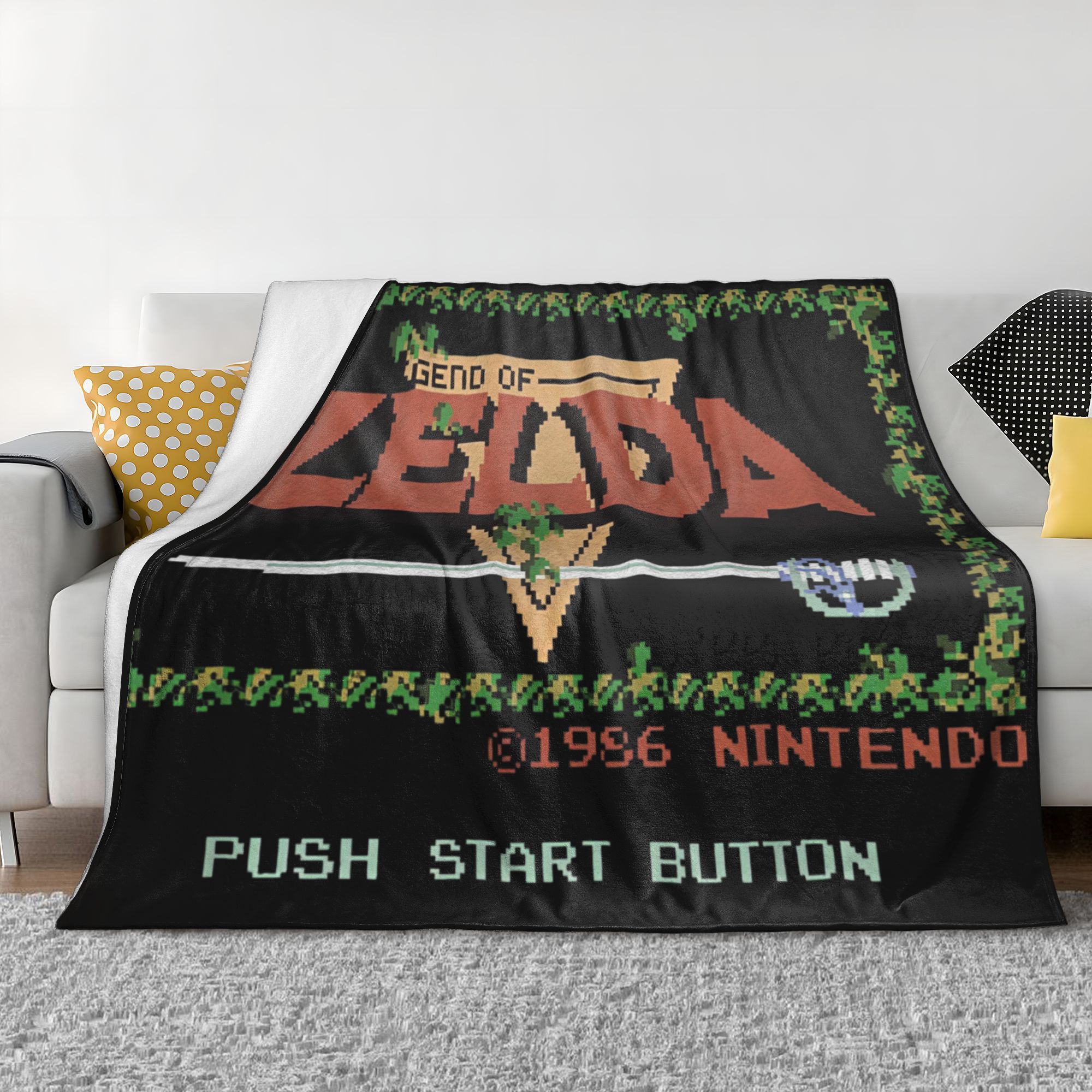 Z-zelda legends flanela cobert - Retro Gaming Zelda avaliação e preço