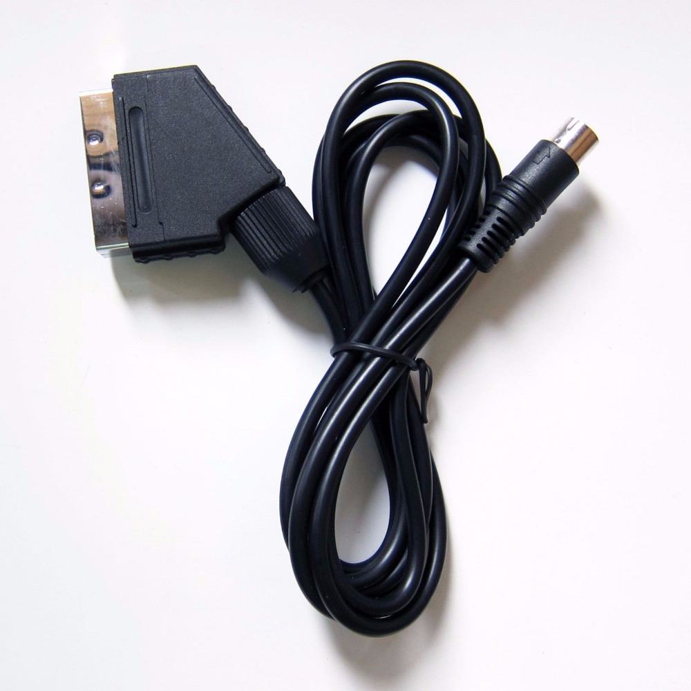 Real RGB Scart Cable TV Lead p - Retro Gaming Cables avaliação e preço