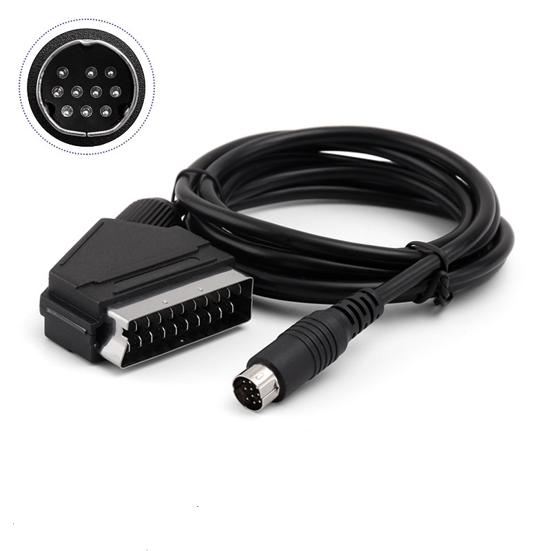 Real RGB Scart Cable TV Lead p - Retro Gaming Cables avaliação e preço