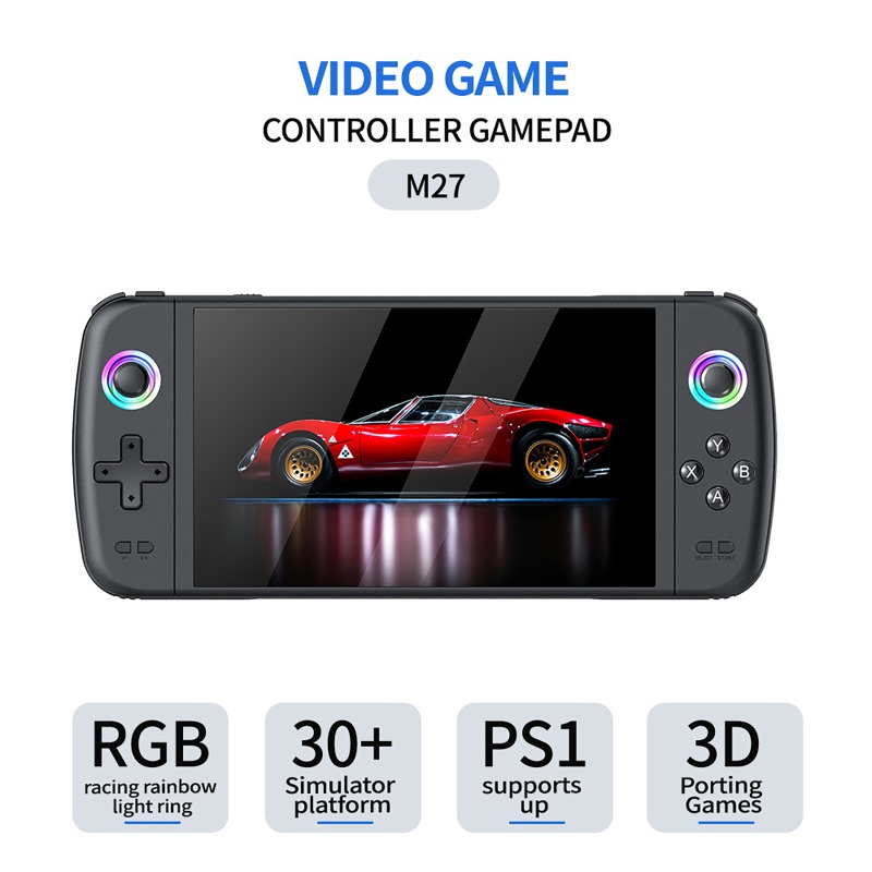 M27 portátil bolso retro conso - Retro Gaming Console Handheld avaliação e preço