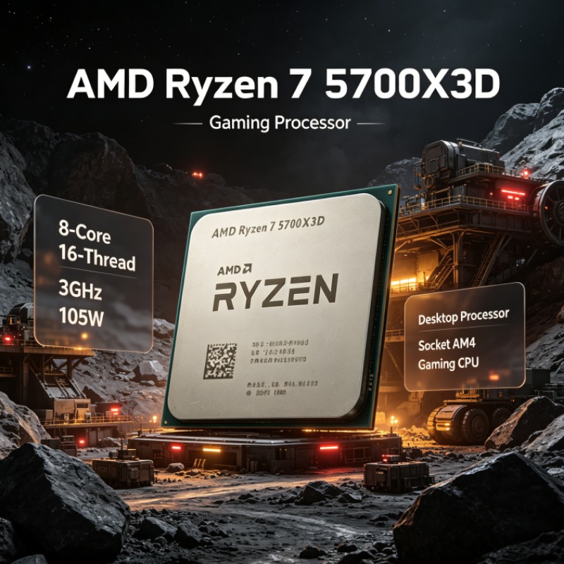 Processador AMD Ryzen 7 5700X3 - Amd Cpu Ryzen 7 avaliação e preço