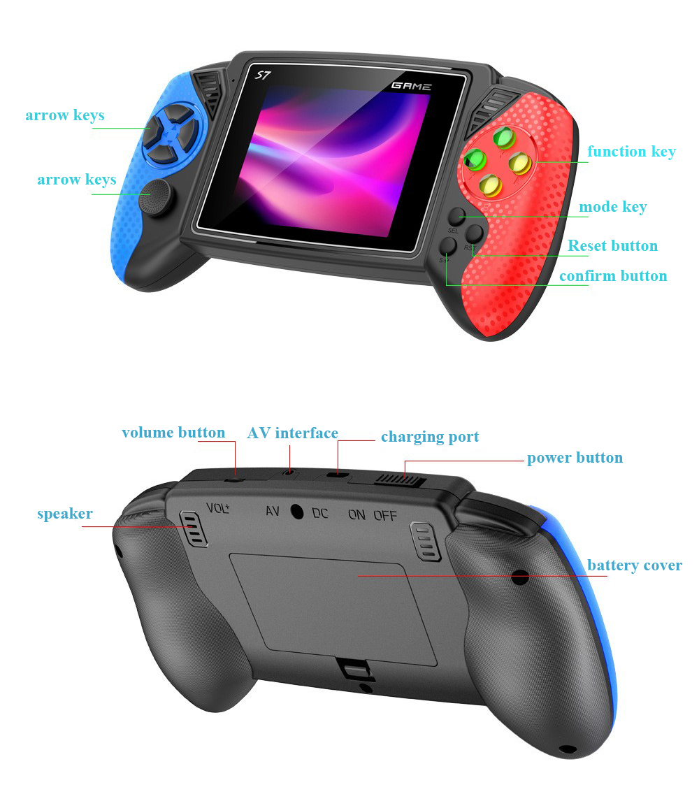 Console de Jogo Portátil Retro - Retro Gaming Console Handheld avaliação e preço