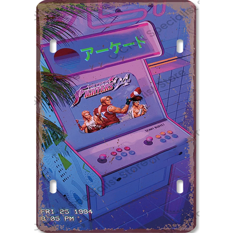 Placa de Metal Vintage para Jo - Retro Gaming For Tv avaliação e preço