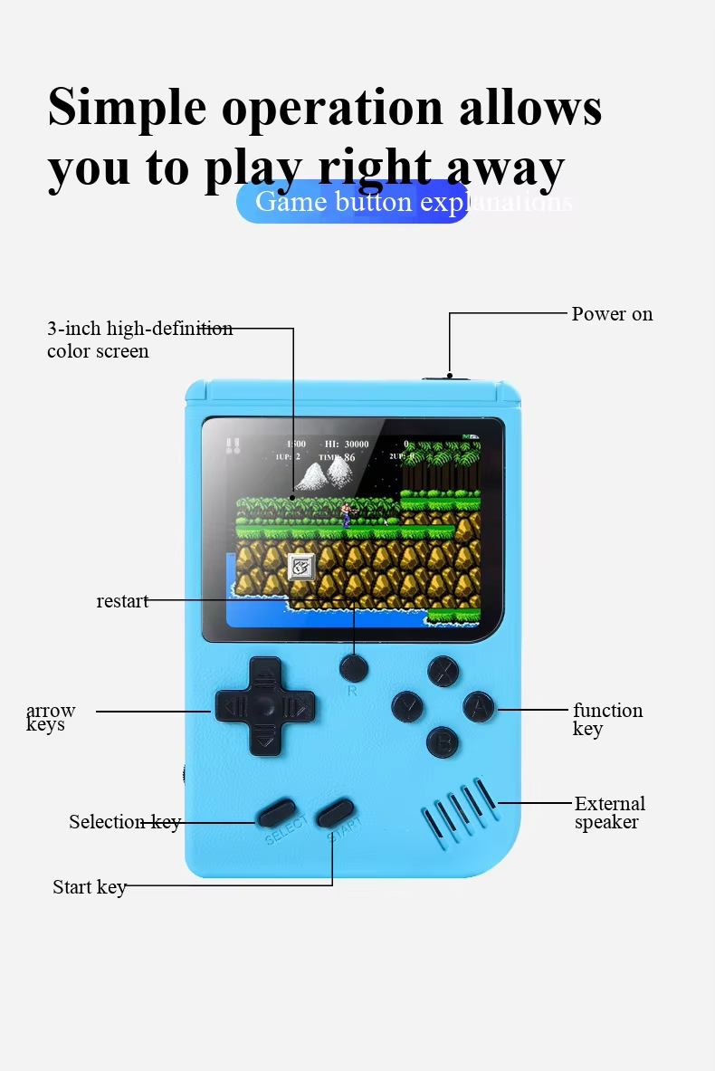 Console de jogos portátil retr - Retro Gaming Emulator Console avaliação e preço