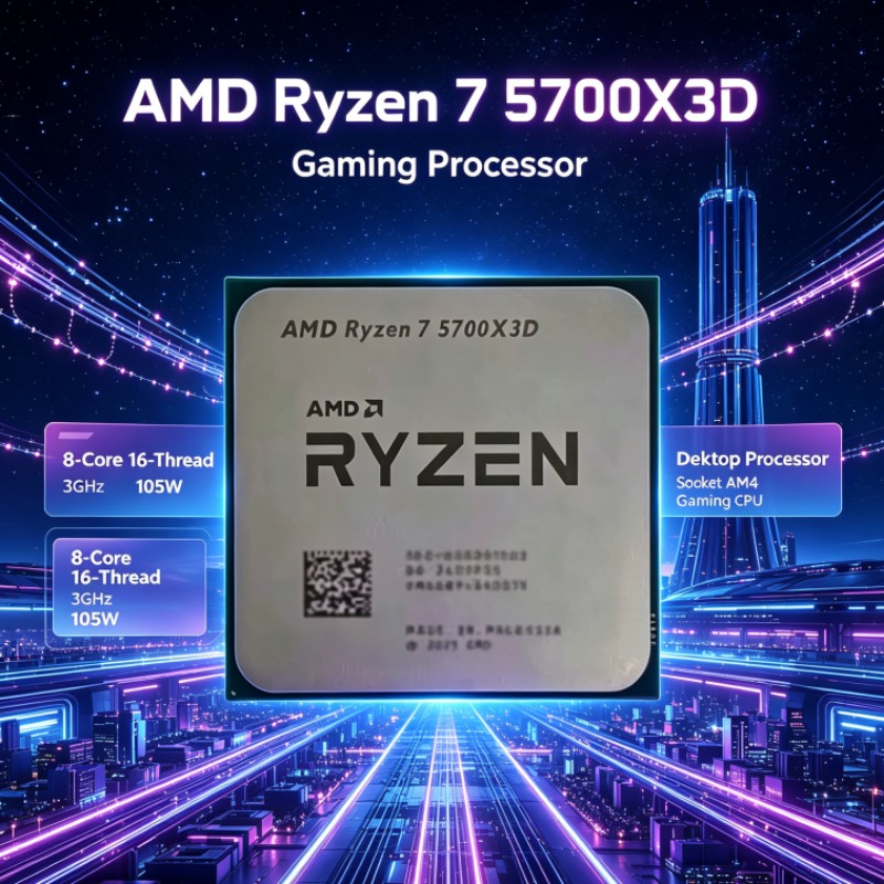 CPU AMD Ryzen 7 5700X3D para D - Amd Cpu Ryzen 7 avaliação e preço