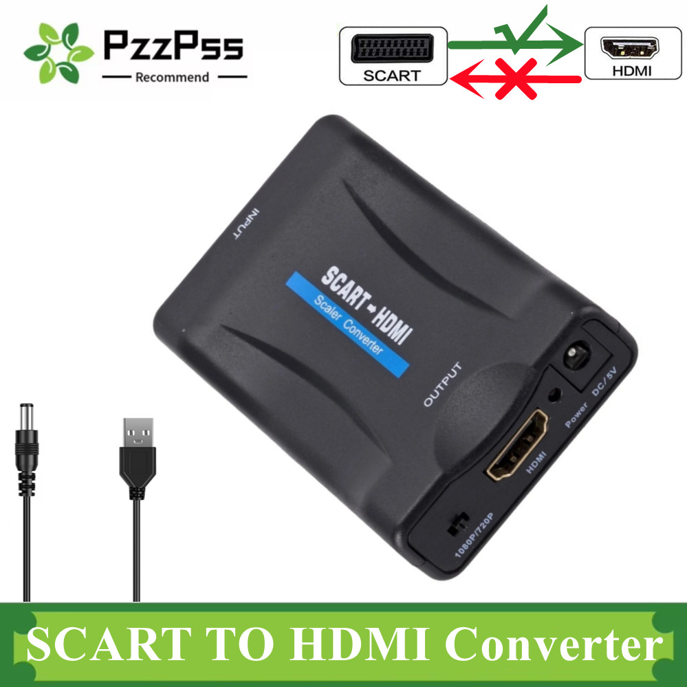 1080p scart para hdmi-adaptado - Scart To Hdmi avaliação e preço