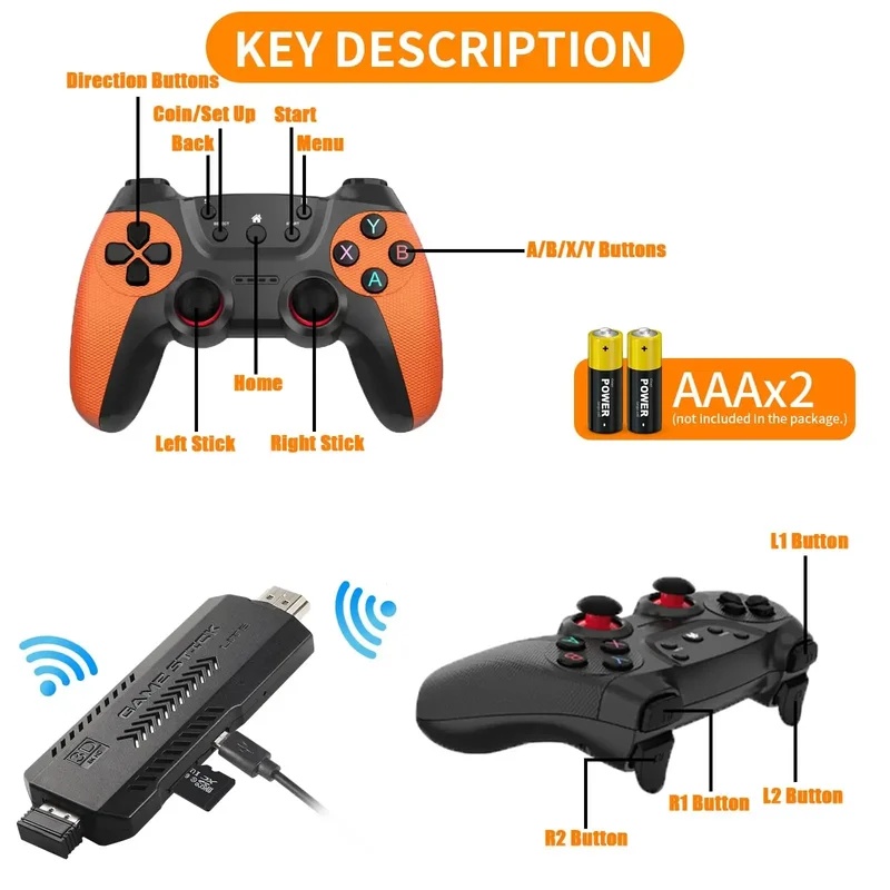 Controle Remoto de Jogo Retro  - Retro Gaming Emulator Console avaliação e preço