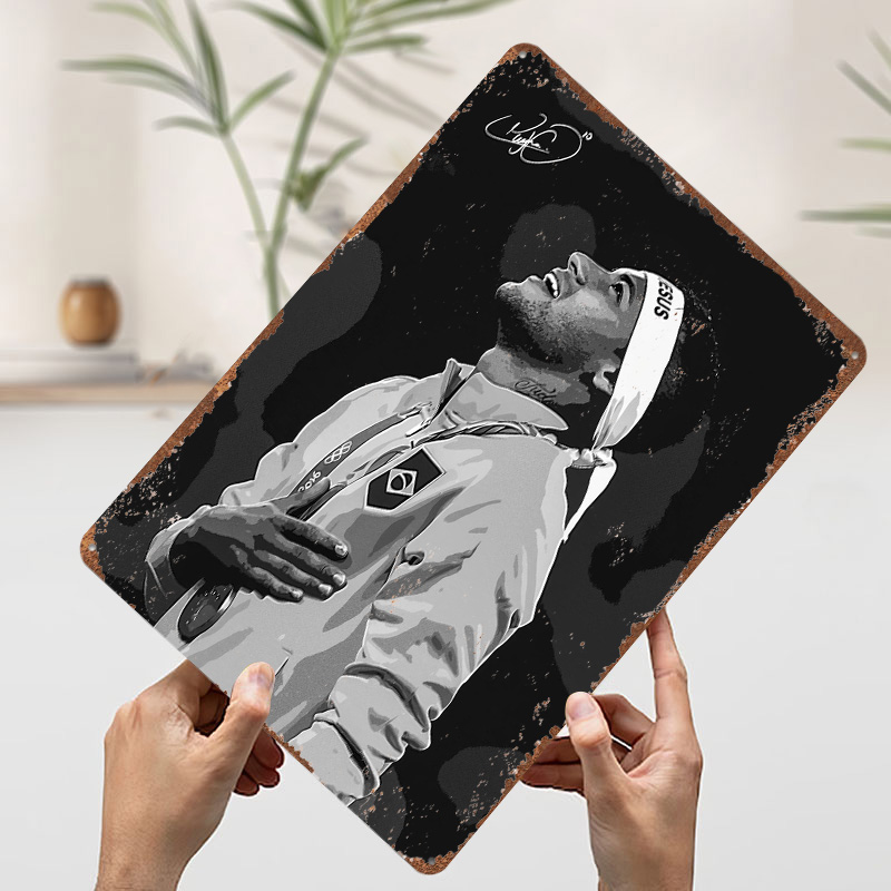 Neymar Jr. Placa de Metal Vint - Retro Gaming Desk avaliação e preço