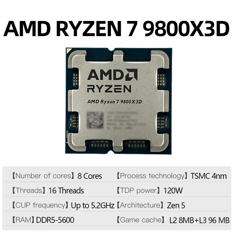 Processador AMD Ryzen 7 9800X3 - Amd Cpu Ryzen 7 avaliação e preço