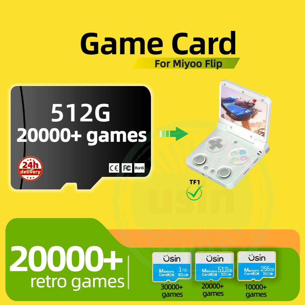Cartão de jogo para miyoo flip - Retro Gaming Console Handheld avaliação e preço