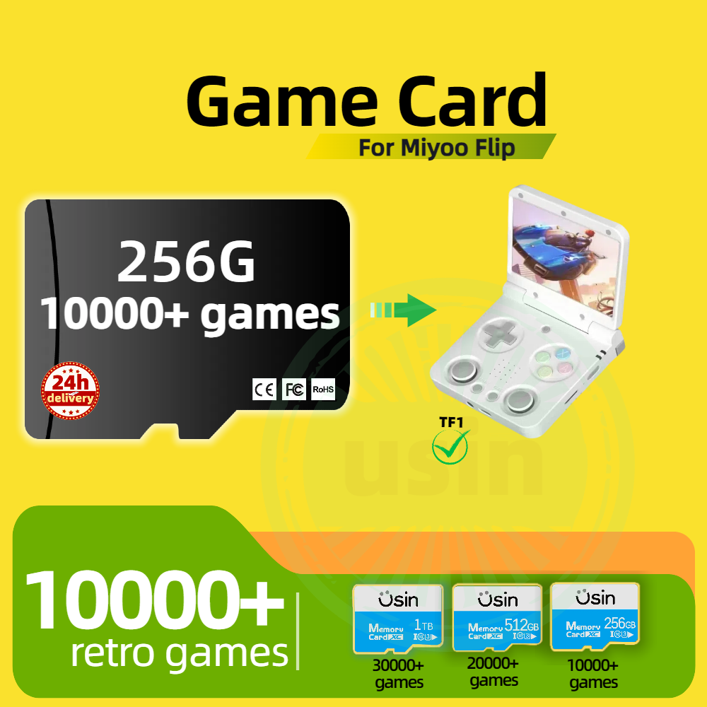 Cartão de jogo para miyoo flip - Retro Gaming Console Handheld avaliação e preço