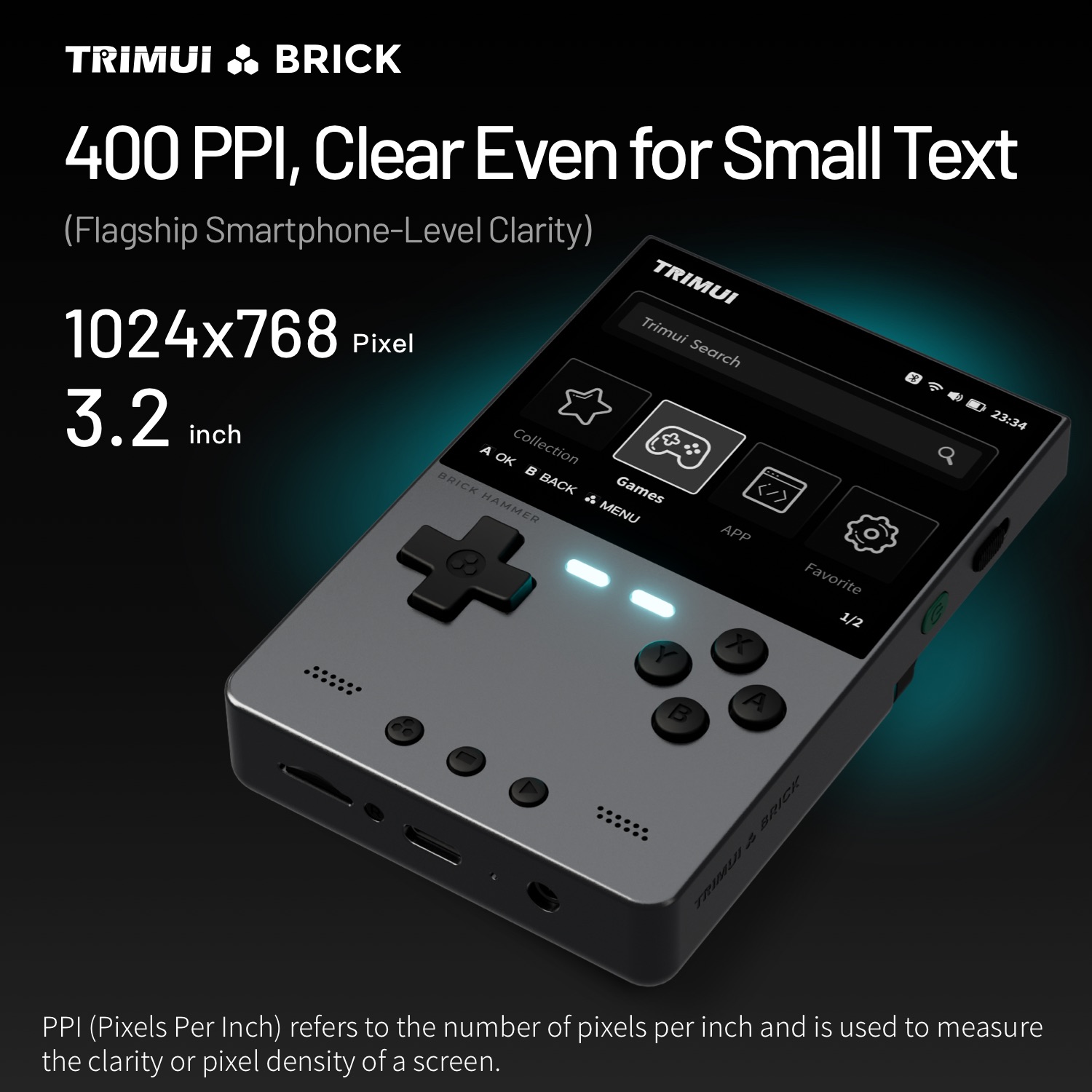 Trimui tijolo martelo retro ha - Retro Gaming Phone avaliação e preço