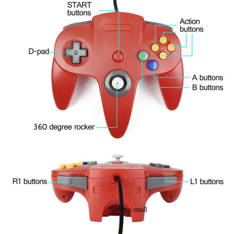 N64 controlador clássico usb c - Retro Gaming Emulator Console avaliação e preço