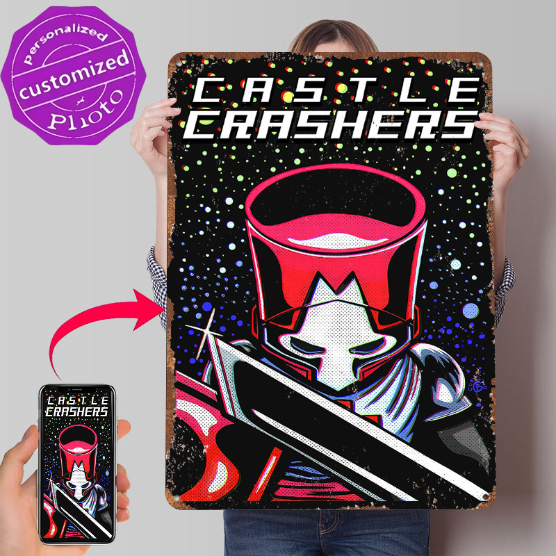 Pôster Metálico Personalizado  - Retro Knight Gaming avaliação e preço