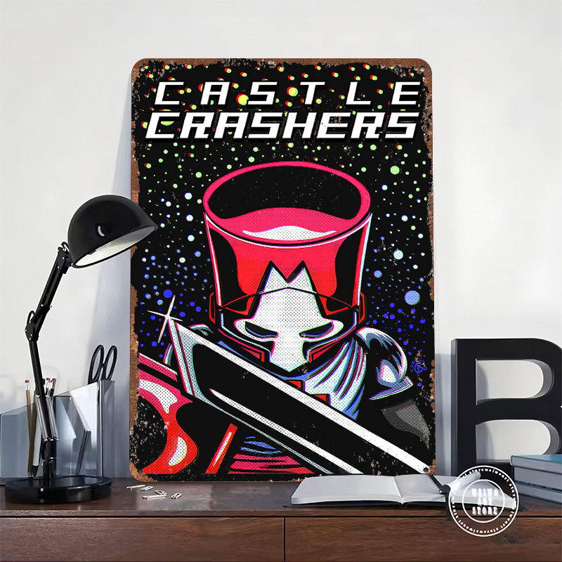 Pôster Metálico Personalizado  - Retro Knight Gaming avaliação e preço