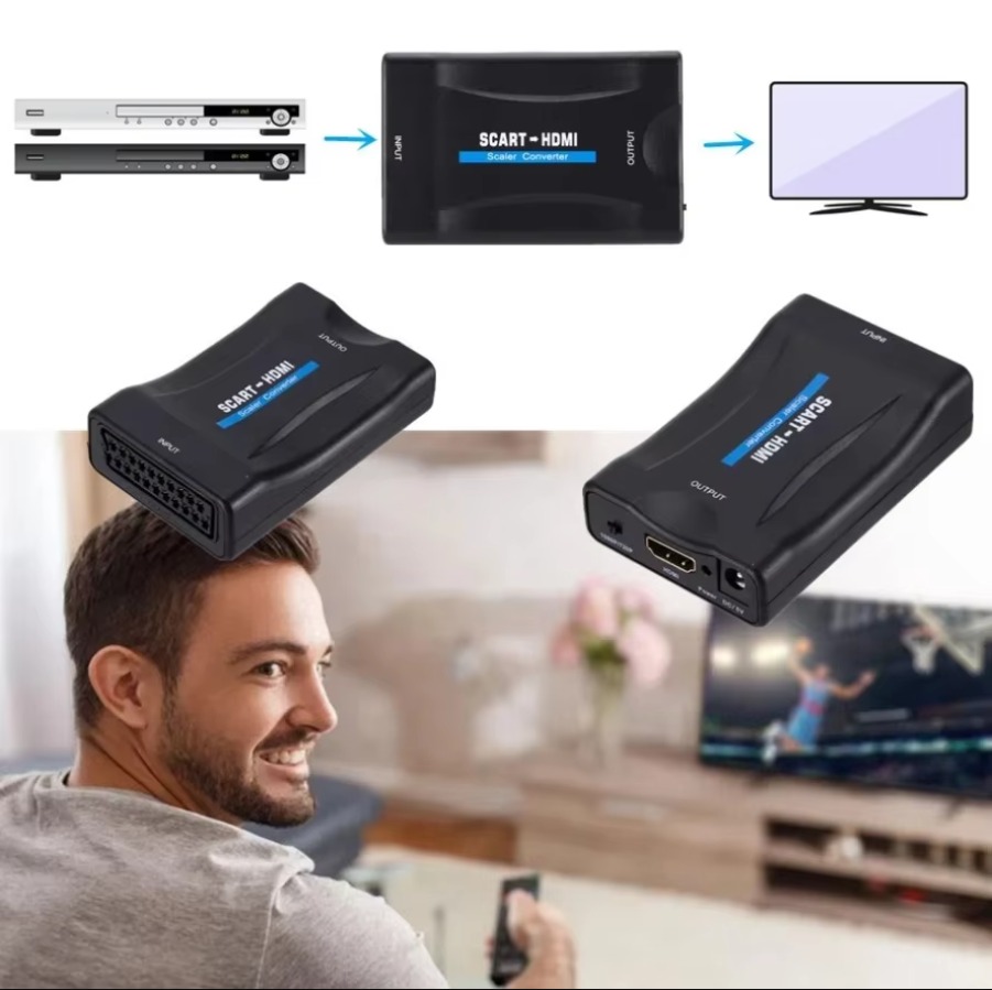 Adaptador Conversor de Vídeo e - Scart To Hdmi avaliação e preço