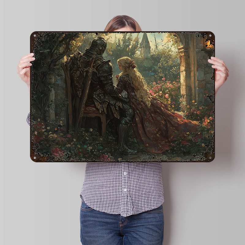 Pôster de Metal Personalizado  - Retro Knight Gaming avaliação e preço