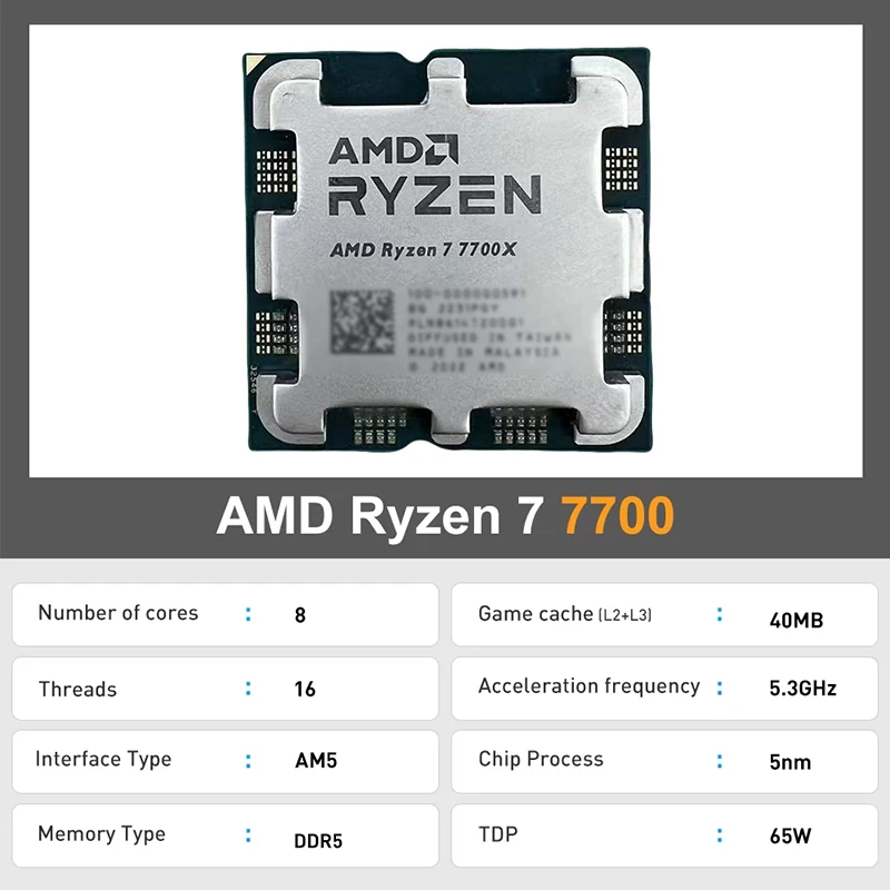Processador AMD Ryzen 7 7700 d - Amd Cpu Ryzen 7 avaliação e preço